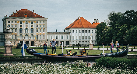 Bild: Gondelfahrt im Schlosspark Nymphenburg