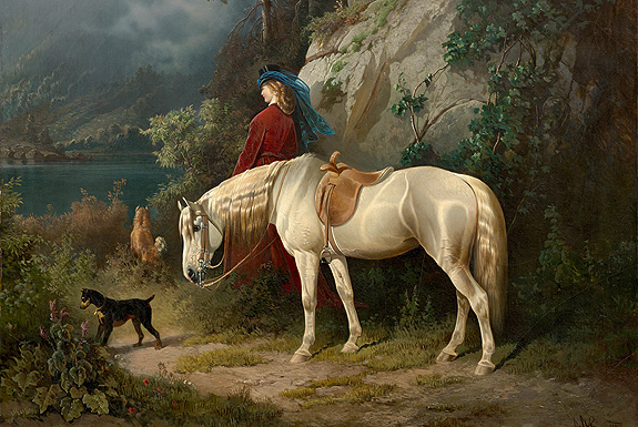 Picture: Painting "Empress Elisabeth of Austria in the Alps"