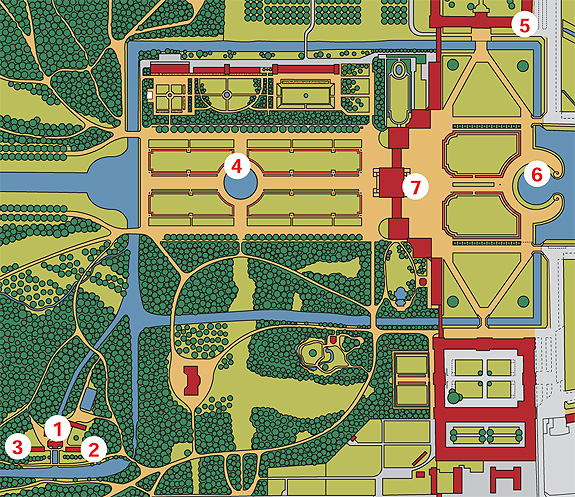 Picture: Plan of Nymphenburg Park (detail)