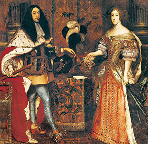 Picture: Elector Ferdinand Maria and Henriette Adelaide of Savoy, painting by Sebastiano Bombelli