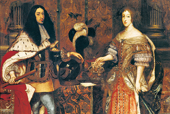 Picture: Elector Ferdinand Maria and Henriette Adelaide of Savoy, painting by Sebastiano Bombelli