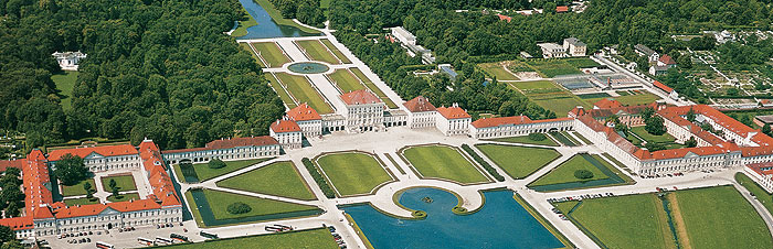 Picture: Nymphenburg palace complex, aerial photograph